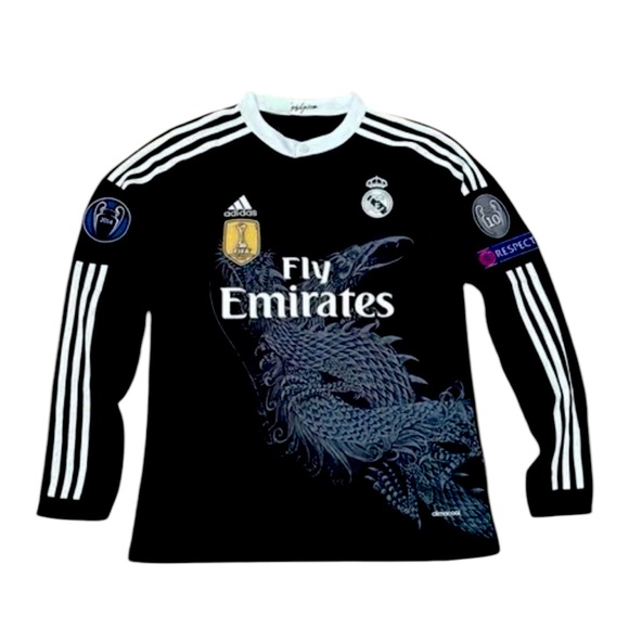 14/15 real madrid full sleeve kit. Cristiano Ronaldo CR7 soccer football jersey.